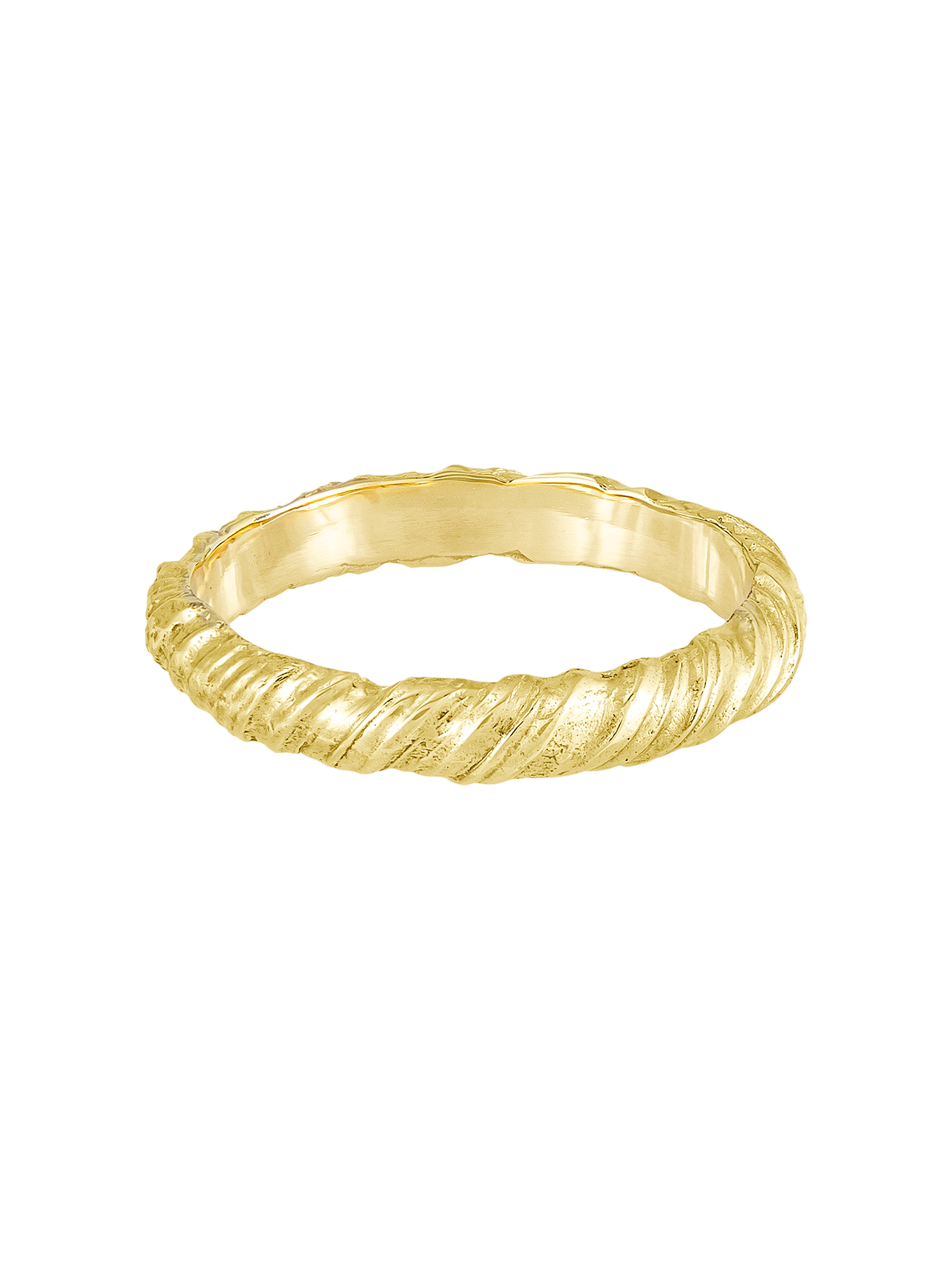 Entwined 4mm organic twisted wedding ring